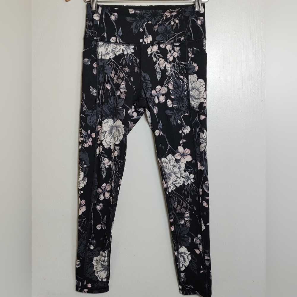 Victoria Secret Floral Black Leggings